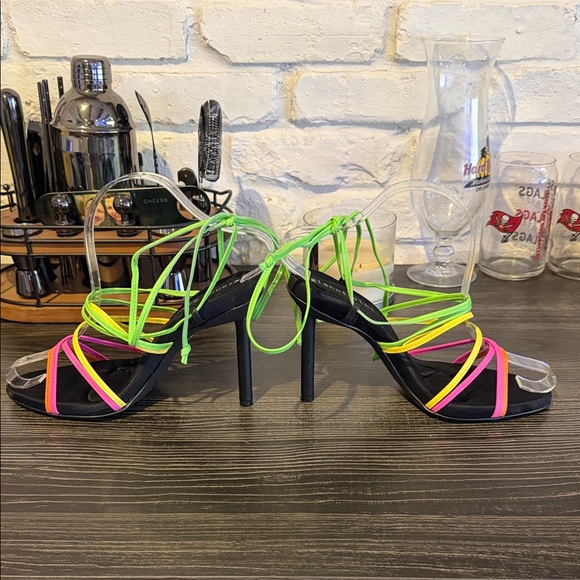Gianni bini Vibrant Multi-Color Strappy heels - Picture 3 of 7